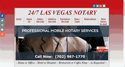 Desktop Screenshot of 247lasvegasnotary.com