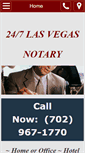 Mobile Screenshot of 247lasvegasnotary.com