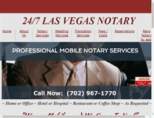 Tablet Screenshot of 247lasvegasnotary.com